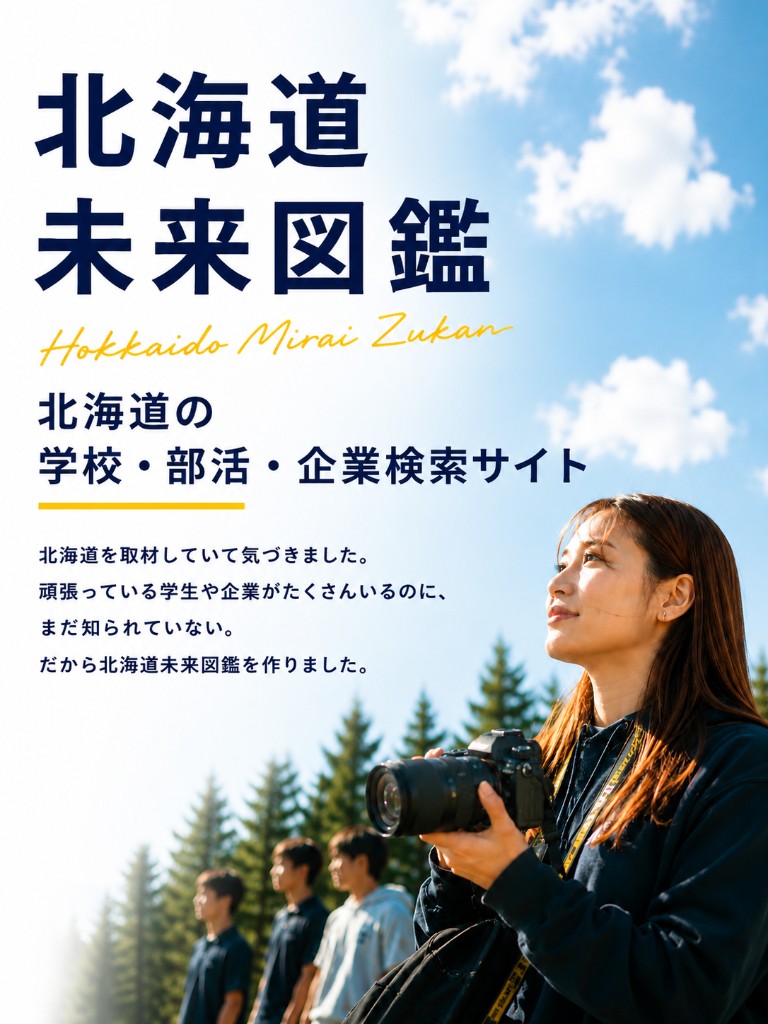 北海道未来図鑑 — 北海道の学校・部活・企業を取材するメディア
